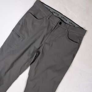 Orvis Mens Tech Performance Pants Gray 36x34 Water Repellent Stretch 1716851